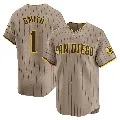 Men's San Diego Padres ＃1 Ozzie Smith Limited Tan Alternate Jersey