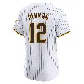 Men's San Diego Padres ＃12 Roberto Alomar White Elite Home Jersey