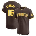 Men's San Diego Padres ＃16 Terry Kennedy Brown Elite Road Vapor Premier Jersey