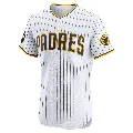 Men's San Diego Padres ＃18 Gene Tenace White Elite Home Patch Jersey