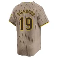 Men's San Diego Padres ＃19 Gene Richards Limited Tan Alternate Jersey