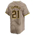 Men's San Diego Padres ＃21 Ken Caminiti Limited Tan Alternate Jersey