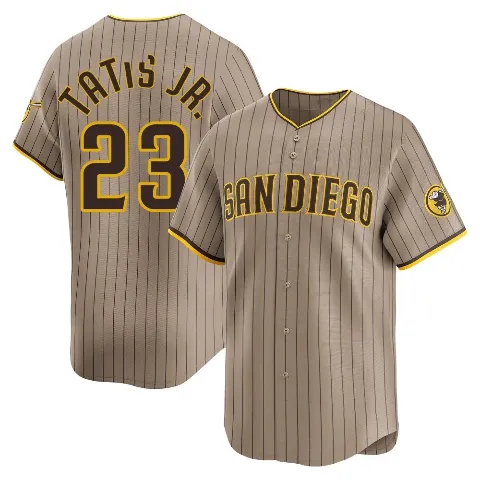 Men's San Diego Padres ＃23 Fernando Tatis Jr. Limited Tan Alternate Jersey