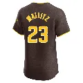 Men's San Diego Padres ＃23 Josh Mallitz Brown Elite Road Vapor Premier Jersey