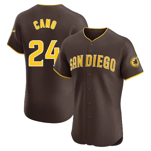 Men's San Diego Padres ＃24 Robinson Cano Brown Elite Road Vapor Premier Jersey