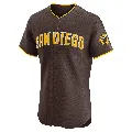 Men's San Diego Padres ＃25 Sean Reynolds Brown Elite Road Vapor Premier Jersey