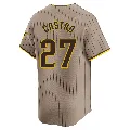 Men's San Diego Padres ＃27 Manuel Castro Limited Tan Alternate Jersey