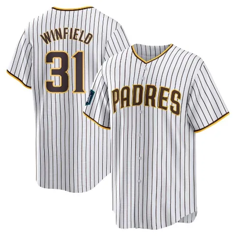 Men's San Diego Padres ＃31 Dave Winfield White Replica 2024 World Tour Seoul Series Home Jersey