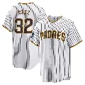 Men's San Diego Padres ＃32 Nelson Cruz White Replica 2024 World Tour Seoul Series Home Jersey