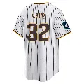 Men's San Diego Padres ＃32 Nelson Cruz White Replica 2024 World Tour Seoul Series Home Jersey
