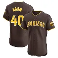 Men's San Diego Padres ＃40 Jason Adam Brown Elite Road Vapor Premier Jersey
