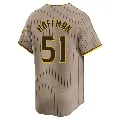 Men's San Diego Padres ＃51 Trevor Hoffman Limited Tan Alternate Jersey