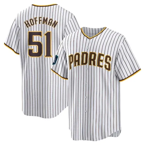 Men's San Diego Padres ＃51 Trevor Hoffman White Replica 2024 World Tour Seoul Series Home Jersey