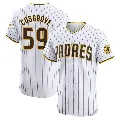 Men's San Diego Padres ＃59 Tom Cosgrove White Elite Home Jersey