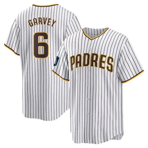 Men's San Diego Padres ＃6 Steve Garvey White Replica 2024 World Tour Seoul Series Home Jersey