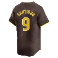 Men's San Diego Padres ＃9 Benito Santiago Brown Limited Away Jersey