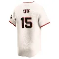 Men's San Francisco Giants ＃15 Mike Ivie Cream Elite Home Jersey