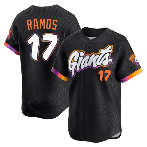 Men's San Francisco Giants ＃17 Heliot Ramos Anthracite Limited 2025 City Connect Jersey