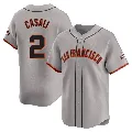 Men's San Francisco Giants ＃2 Curt Casali Gray Limited Away Jersey