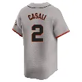 Men's San Francisco Giants ＃2 Curt Casali Gray Limited Away Jersey