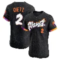 Men's San Francisco Giants ＃2 Dick Dietz Anthracite Elite 2025 City Connect Jersey