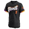Men's San Francisco Giants ＃2 Dick Dietz Anthracite Elite 2025 City Connect Jersey