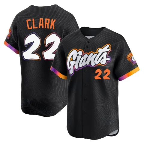 Men's San Francisco Giants ＃22 Jack Clark Anthracite Limited 2025 City Connect Jersey