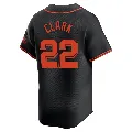 Men's San Francisco Giants ＃22 Jack Clark Black Limited Alternate Jersey