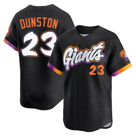 Men's San Francisco Giants ＃23 Shawon Dunston Anthracite Limited 2025 City Connect Jersey