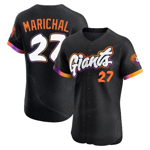 Men's San Francisco Giants ＃27 Juan Marichal Anthracite Elite 2025 City Connect Jersey
