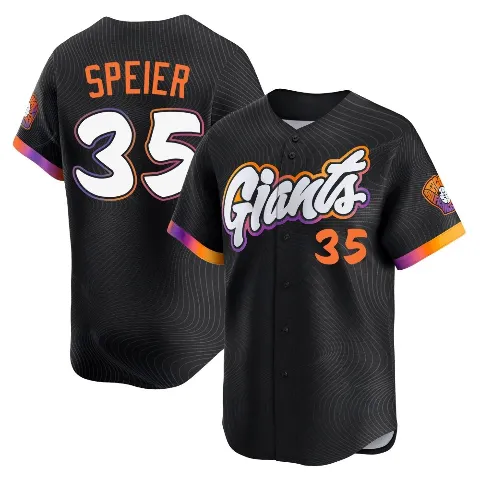 Men's San Francisco Giants ＃35 Chris Speier Anthracite Limited 2025 City Connect Jersey