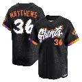 Men's San Francisco Giants ＃36 Gary Matthews Anthracite Limited 2025 City Connect Jersey