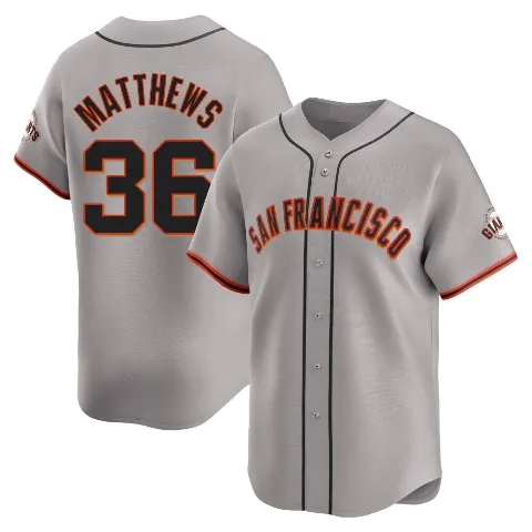Men's San Francisco Giants ＃36 Gary Matthews Gray Limited Away Jersey