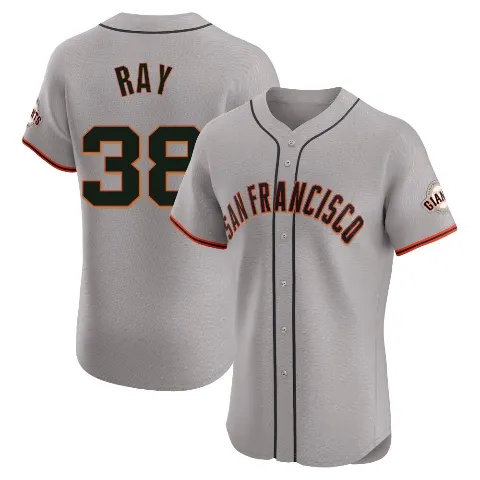 Men's San Francisco Giants ＃38 Robbie Ray Gray Elite Road Jersey