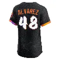 Men's San Francisco Giants ＃48 Jose Alvarez Anthracite Elite 2025 City Connect Jersey