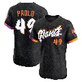 Men's San Francisco Giants ＃49 Kevin Padlo Anthracite Elite 2025 City Connect Jersey