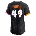 Men's San Francisco Giants ＃49 Kevin Padlo Anthracite Elite 2025 City Connect Jersey