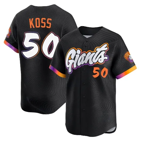 Men's San Francisco Giants ＃50 Christian Koss Anthracite Limited 2025 City Connect Jersey