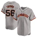 Men's San Francisco Giants ＃56 Lou Trivino Gray Limited Away Jersey