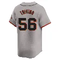 Men's San Francisco Giants ＃56 Lou Trivino Gray Limited Away Jersey
