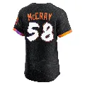 Men's San Francisco Giants ＃58 Grant McCray Anthracite Elite 2025 City Connect Jersey