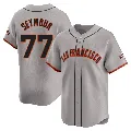Men's San Francisco Giants ＃77 Carson Seymour Gray Limited Away Jersey