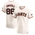 Men's San Francisco Giants ＃86 Nicholas Sinacola Cream Elite Home Jersey
