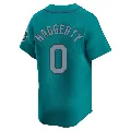 Men's Seattle Mariners ＃0 Sam Haggerty Aqua Limited Alternate Jersey