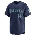 Men's Seattle Mariners ＃14 Lou Piniella Navy Limited Road Jersey