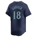 Men's Seattle Mariners ＃18 Mitch Garver Navy Limited Road Jersey