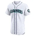 Men's Seattle Mariners ＃20 Luke Raley White Elite Home Jersey