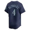 Men's Seattle Mariners ＃4 Harold Reynolds Navy Limited Road Jersey