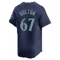 Men's Seattle Mariners ＃67 Cody Bolton Navy Limited Road Jersey