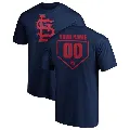 Men's St. Louis Cardinals ＃00 Custom T-Shirt Navy Custom RBI T-Shirt -